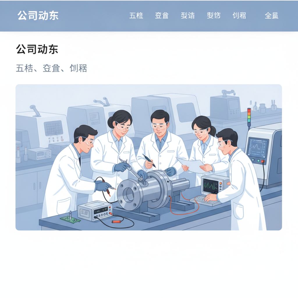 团队成员正在进行产品质量检测。